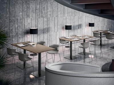 2 table haute greko quadrifoglio