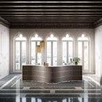 Banque accueil quadrifoglio glass 8