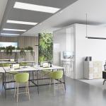 Buronomic alto open space bureau multiposte tables hautes