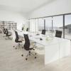Buronomic retro bureaux pieds panneaux blanc