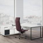 Buronomic stricto direction sur meuble service noir blanc