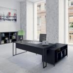 Buronomic stricto direction sur meuble service noir noir