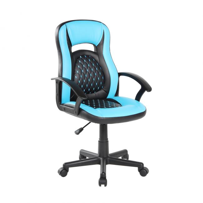 Fauteuil gamer pepito bleu 01